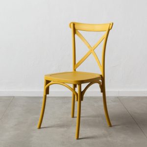 Silla Amarillo Polipropileno 48,50 X 43 X 91 Cm Silla Amarillo Polipropileno 48,50 X 43 X 91 Cm