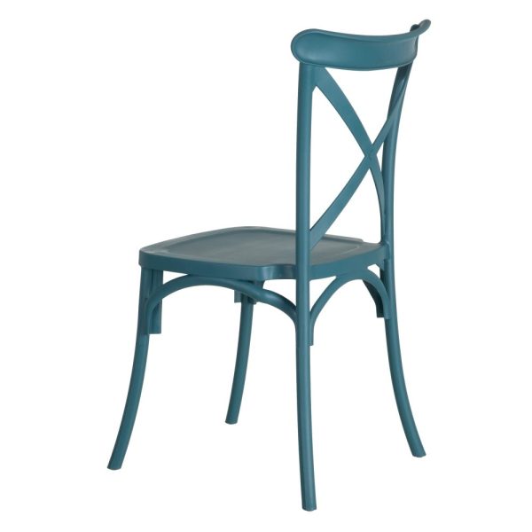 Silla azul polipropileno 48,50 x 43 x 91 cm
