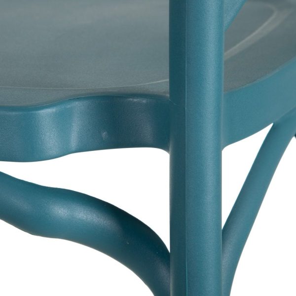 Silla azul polipropileno 48,50 x 43 x 91 cm