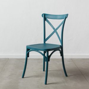 Silla Azul Polipropileno 48,50 X 43 X 91 Cm Silla Azul Polipropileno 48,50 X 43 X 91 Cm