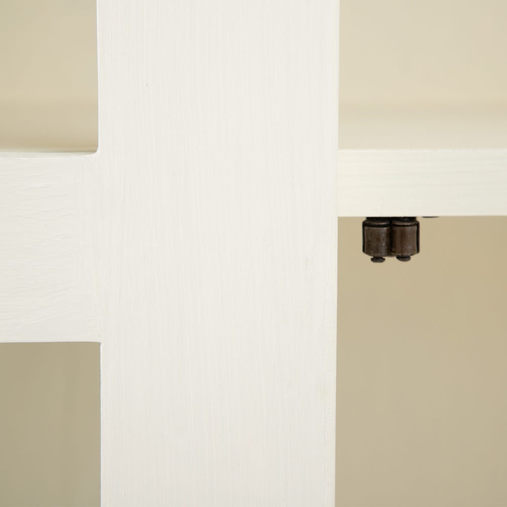 Vitrina natural madera mindi salón 100 x 45 x 200 cm - Muebles Orencio -  Denzzo