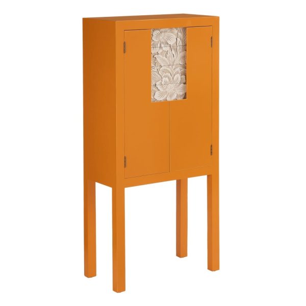 Armario “Cabinet” Calabaza Dm Salón 60 X 30 X 130 Cm