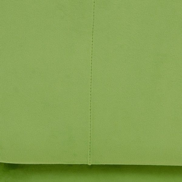 Puf Terciopelo Verde Madera / Tejido 40 X 40 X 40 Cm