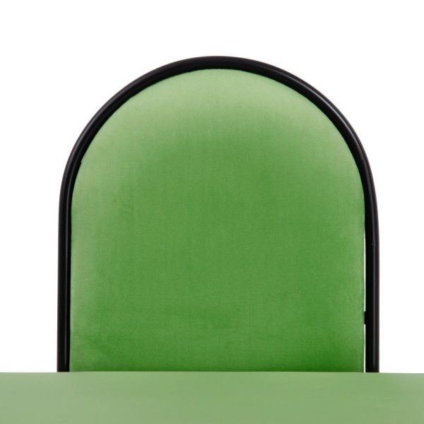 Banqueta Terciopelo Verde Tejido-Metal 110 X 40 X 68 Cm