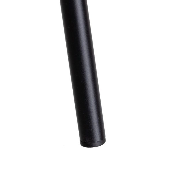 Sillón Terciopelo Negro Tejido-Metal 69 X 60 X 75 Cm