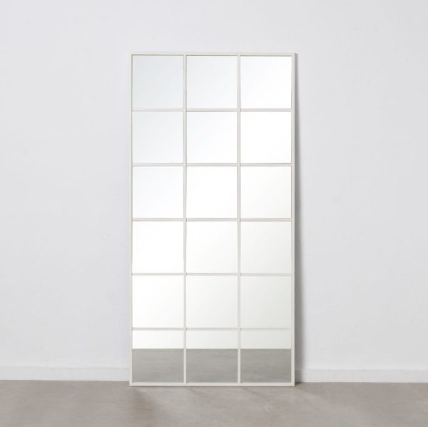 Espejo ventana blanco metal-cristal 90 x 3 x 180 cm