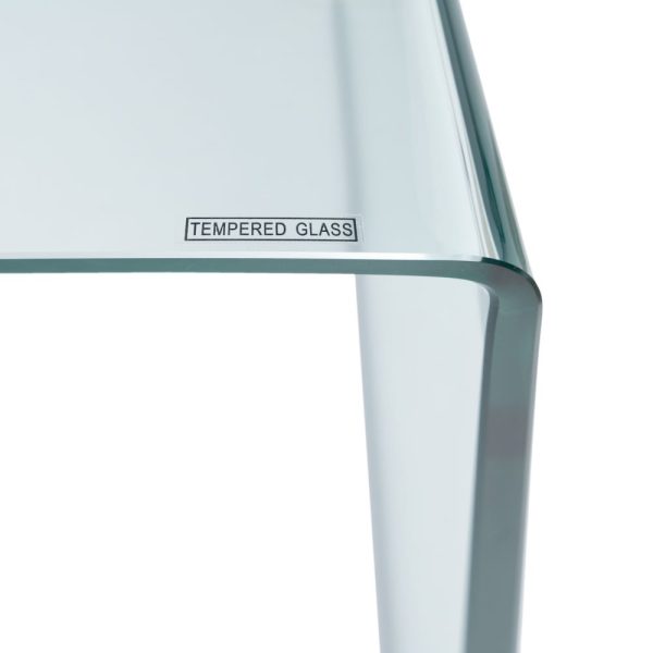 Mesa Auxiliar Transparente Cristal 12mm 63 X 50 X 48 Cm