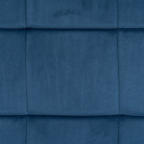 Silla Terciopelo Azul Metal / Tejido 45 X 54,50 X 88 Cm