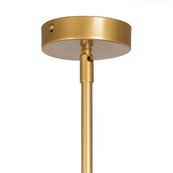 Lámpara Techo Oro Metal Moderno 80 X 80 X 137,50 Cm
