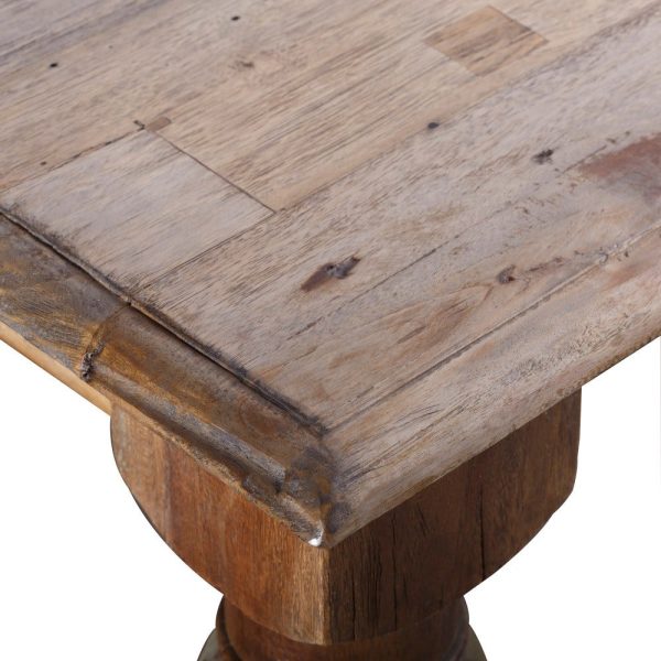 Mesa comedor natural madera salón 220 x 100 x 77 cm