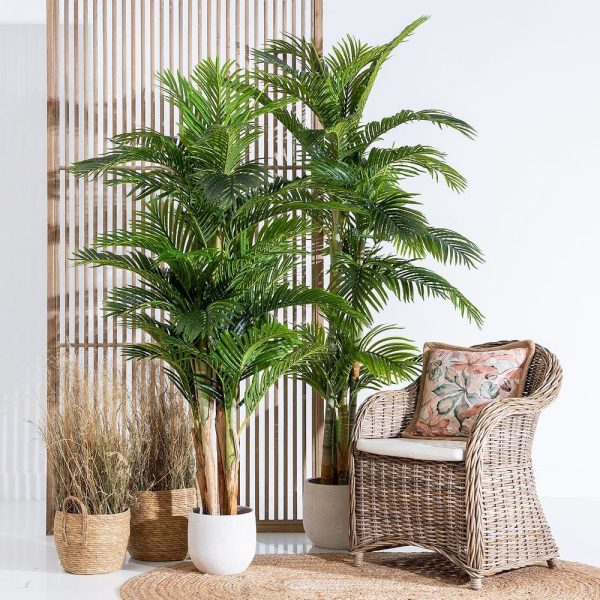 Planta areca palmera verde “pvc” 100 x 130 x 210 cm