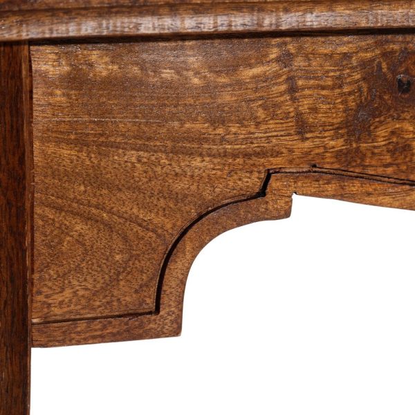 Mesa comedor marrón madera de mango 114 x 114 x 76 cm