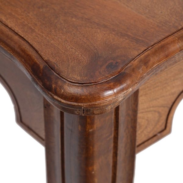 Mesa comedor marrón madera de mango 114 x 114 x 76 cm