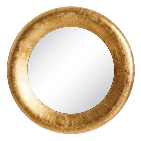 Espejo oro pu/cristal decoración 127 x 7 x 127 cm