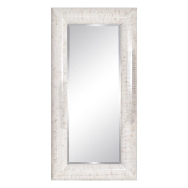 Espejo blanco rozado pu/cristal 101 x 8 x 200 cm