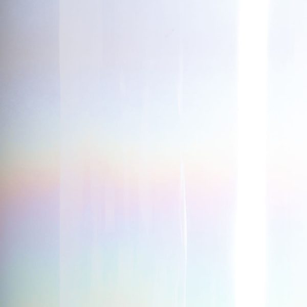 Jarrón blanco nacarado cristal 24,50 x 24,50 x 50 cm