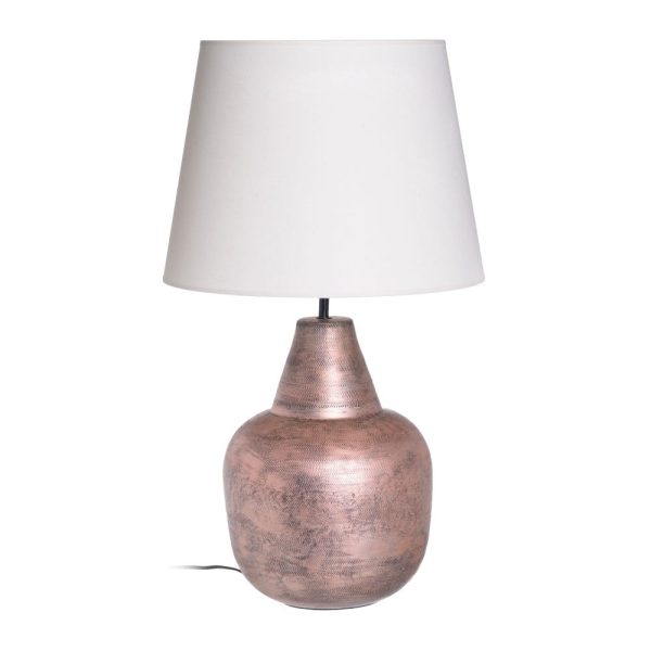 Lámpara mesa cobre decoración 40 x 40 x 70 cm
