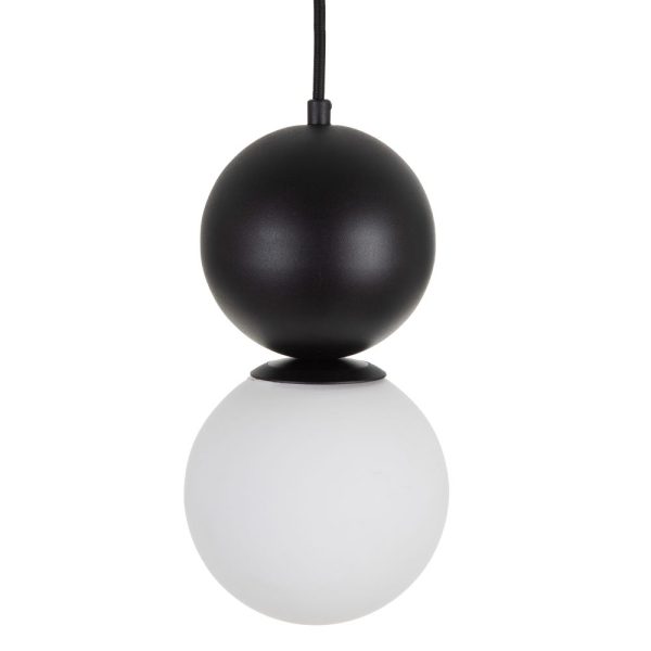 Lámpara techo blanco y negro 13,80 x 13,80 x 25,80 cm