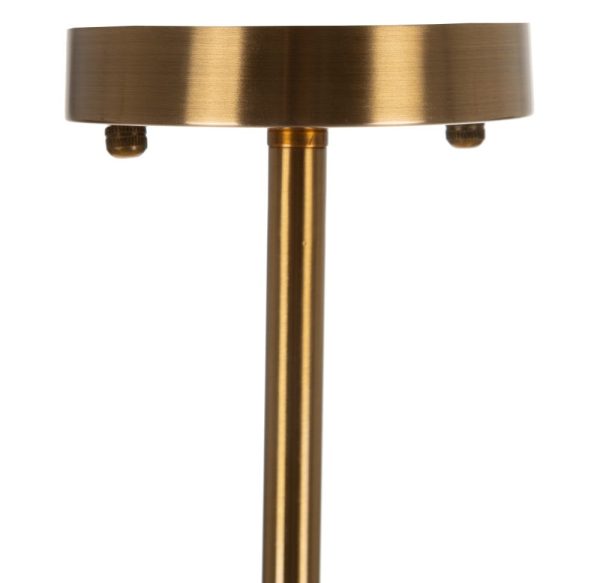 Lámpara techo oro metal-cristal 85 x 85 x 128 cm