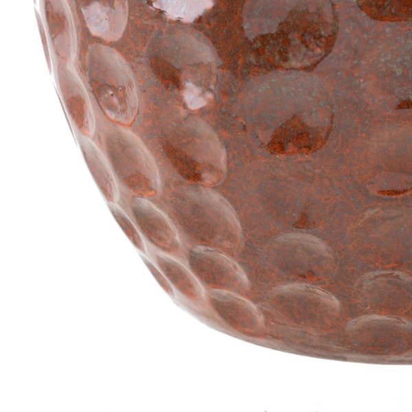 S/2 maceteros naranja cerámica 55 x 55 x 65 cm