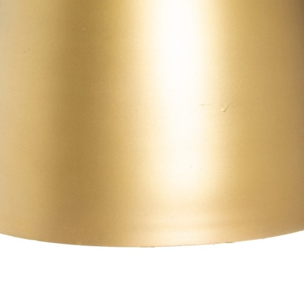 Lámpara techo oro madera-hierro 30 x 30 x 53 cm