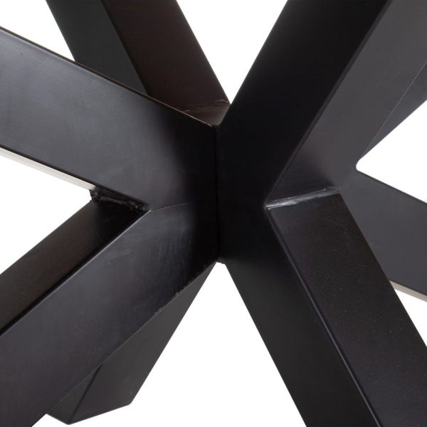 Mesa comedor natural-negro 300 x 94 x 78 cm