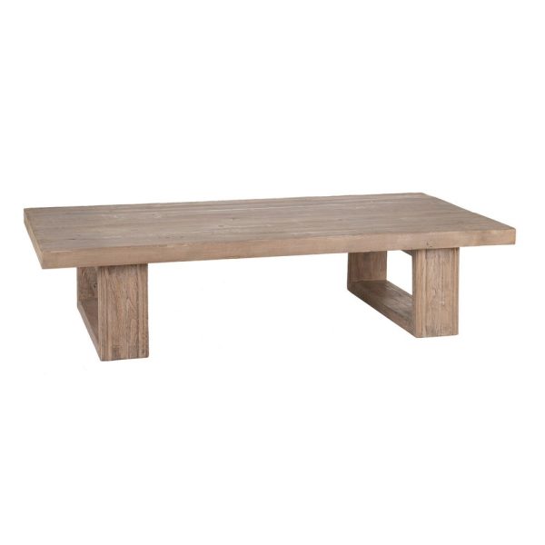 Mesa centro natural madera de pino 184 x 94 x 44 cm