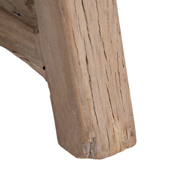 Mesa centro natural madera de olmo 105 x 105 x 40 cm