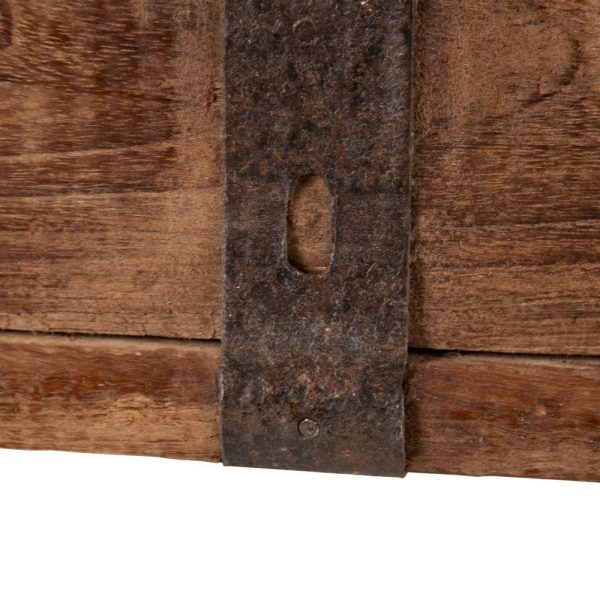 Baúl marrón madera de teca 160 x 44 x 49 cm