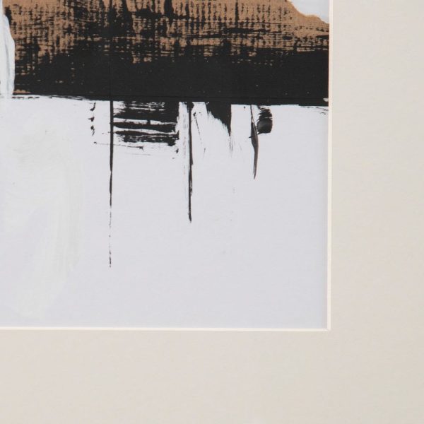 Cuadro pintura abstracto 4/m marrón 56,50 x 2,50 x 62,50 cm
