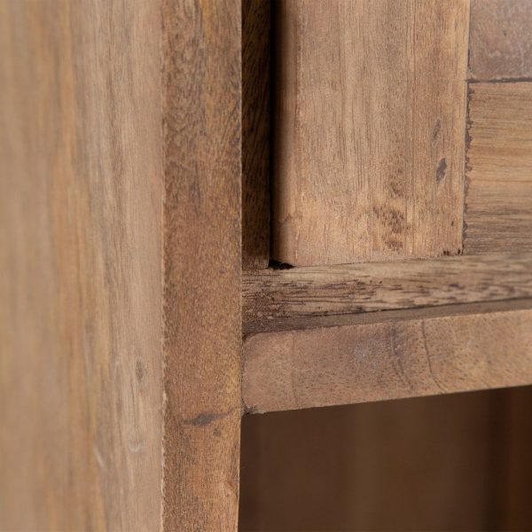 Mueble auxiliar natural madera de mango 60 x 38 x 188 cm