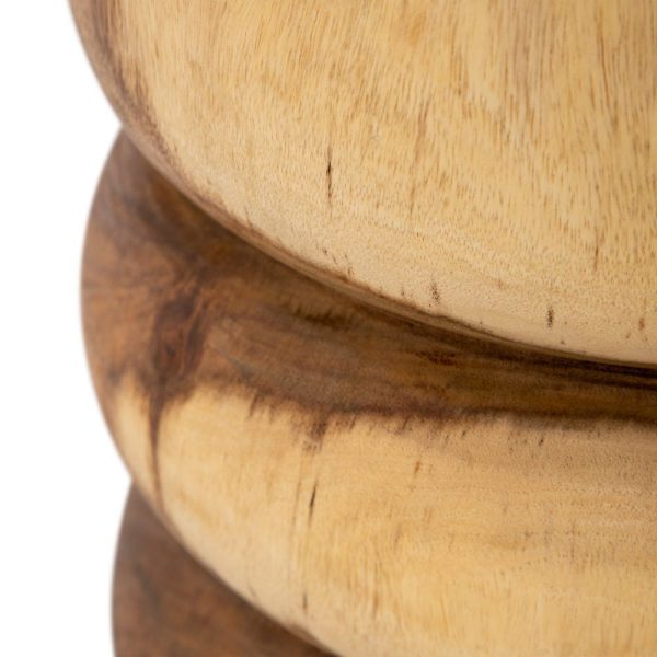 Mesa auxiliar natural madera de suar 40 x 40 x 45 cm