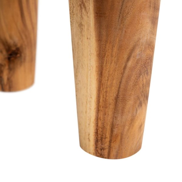 Mesa centro natural madera de suar 60 x 60 x 40 cm