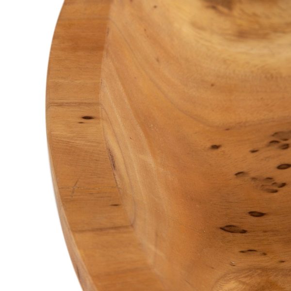 Mesa centro natural madera de suar 80 x 80 x 50 cm