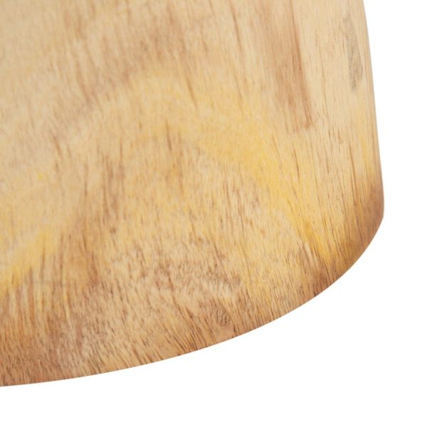 Mesa auxiliar natural madera de suar 50 x 50 x 52 cm
