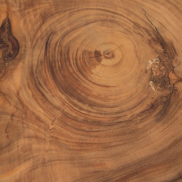 Mesa centro natural madera de suar 70 x 70 x 45 cm
