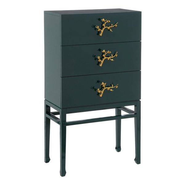 Armario “cabinet” verde madera de abeto 70 x 38 x 130,50 cm