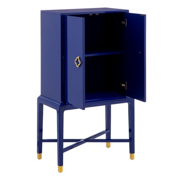 Armario “cabinet” azul madera de abeto 68 x 36 x 131 cm