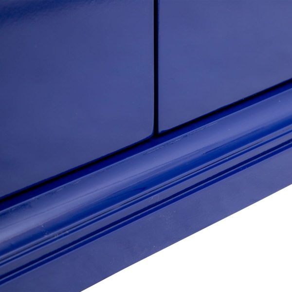 Aparador azul madera de abeto salón 130 x 40 x 75 cm
