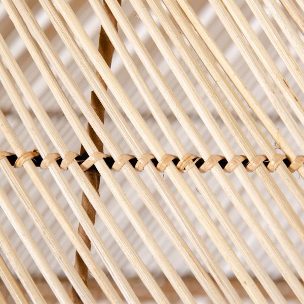 Lámpara techo natural bambú iluminación 70 x 70 x 54 cm