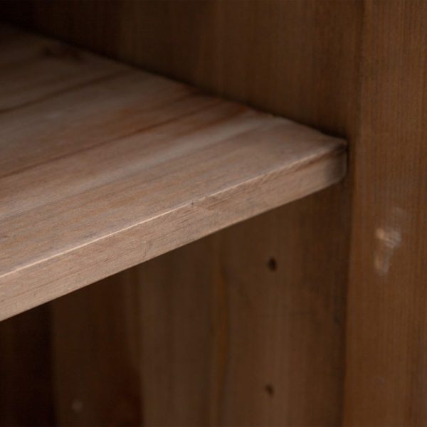 Aparador natural madera-hierro salón 185 x 48,50 x 92,50 cm