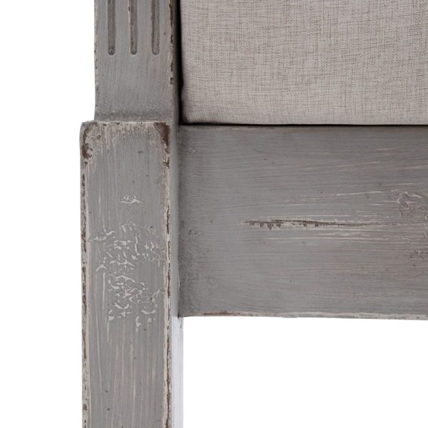 Cabecero gris madera / tejido 103 x 7 x 153 cm