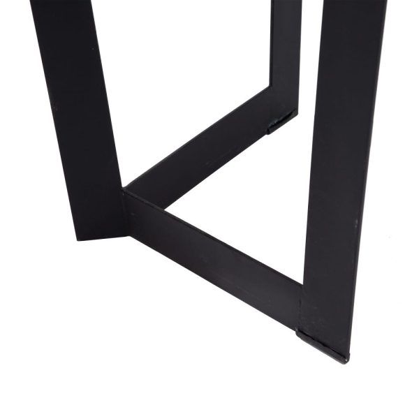 Mesa comedor natural-negro 280 x 100 x 77 cm