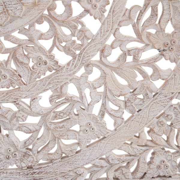 Talla blanco rozado madera de mango 150 x 5 x 150 cm
