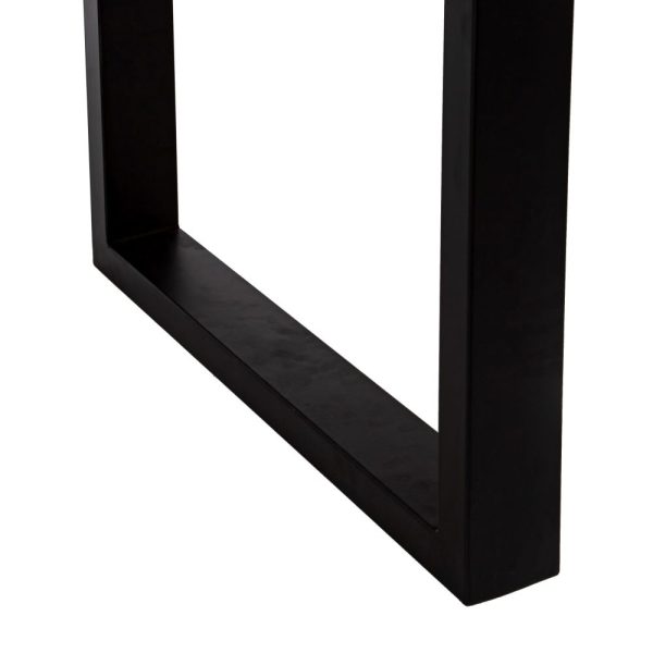 Mesa comedor natural-negro 240 x 100 x 76 cm