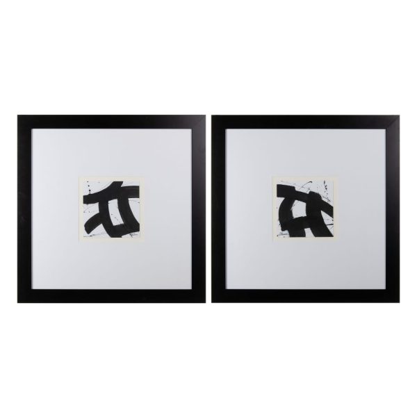 Cuadro pintura 2/m negro-blanco 93 x 1,70 x 93 cm