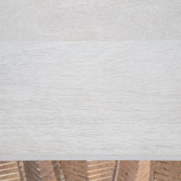 Aparador natural-crema madera / metal 152 x 40,50 x 77 cm