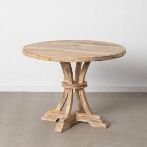 Mesa Comedor Blanco Rozado 100 X 100 X 76 Cm Mesa Comedor Blanco Rozado 100 X 100 X 76 Cm