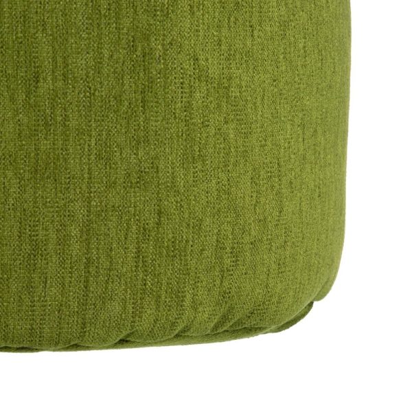 Puf verde poliester / acrílico 45 x 45 x 45 cm