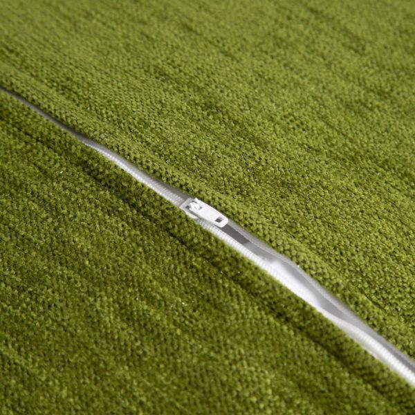 Puf verde poliester / acrílico 45 x 45 x 45 cm